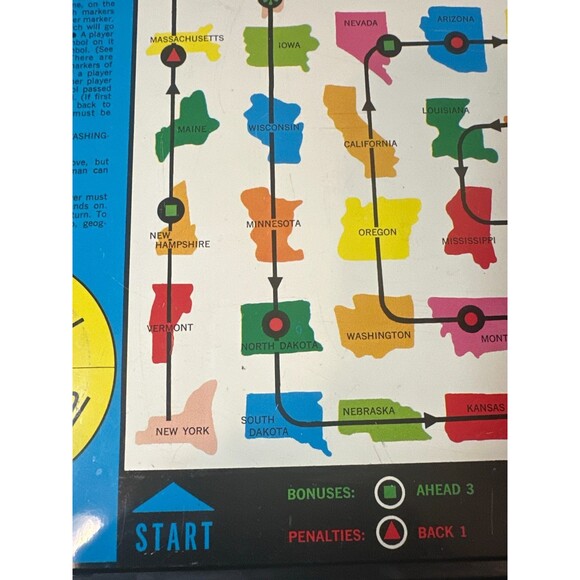 1963 State-Tour Magnetic Travel Game No.979 - Picture 8 of 8